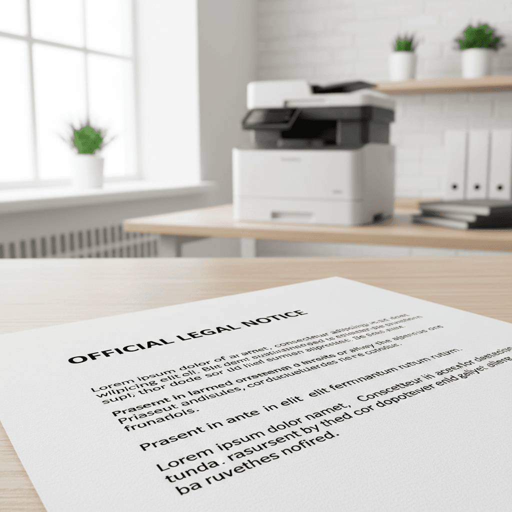 Sharp Text Printing: Legal & Official Documents in Pakistan