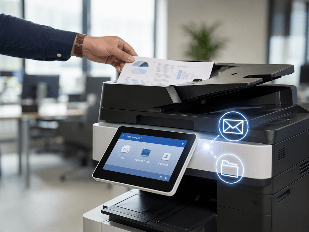 Scan to Email & Network Folders: Photocopier Features
